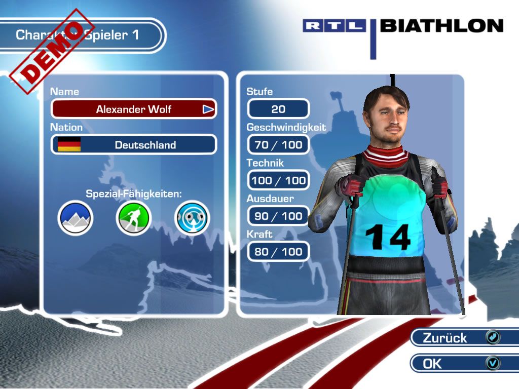 RTL Biathlon 2009 screenshot 4 for Wii